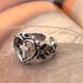 Anillo de mujer cruz cristiana plata