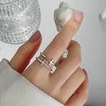 Anillo Mujer Cruz Anillo Cristiano plata
