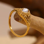 Anillo de Mujer de Estilo Vintage con Perla