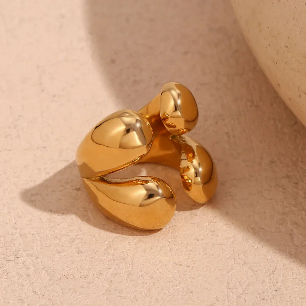 Anillo Original Anillo Gota de Agua oro