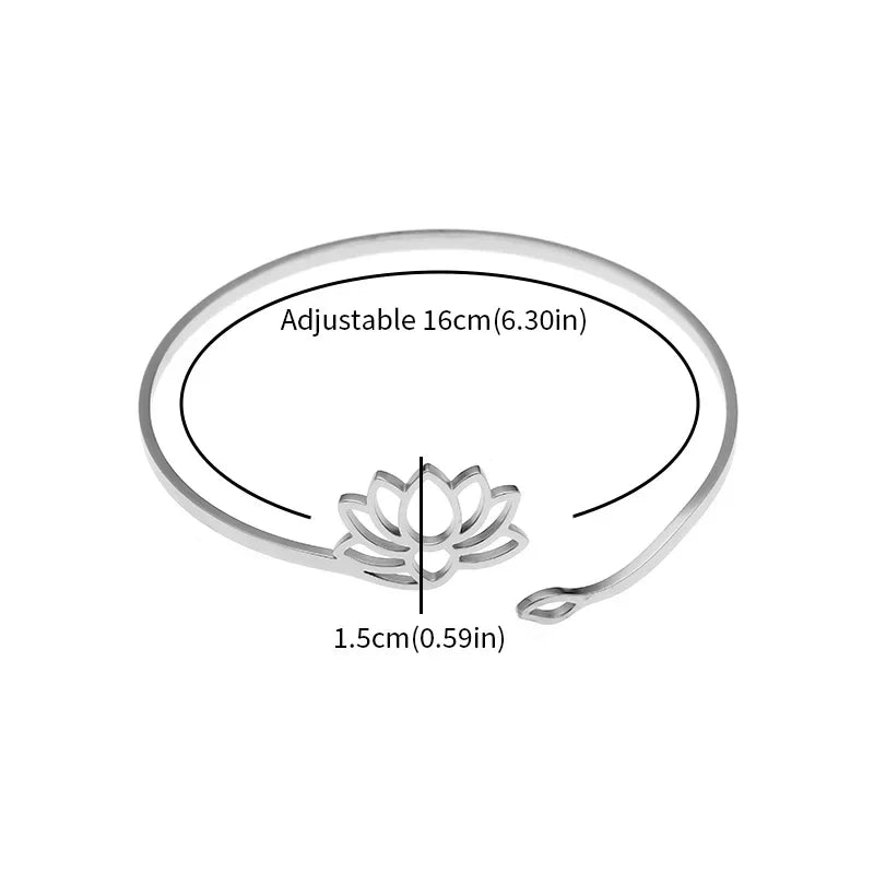 Anillo Fino Flor de Loto para Mujer