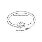 Anillo Fino Flor de Loto para Mujer