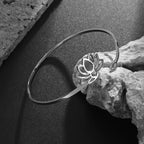 Anillo Fino Flor de Loto para Mujer plata