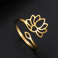 Anillo Flor de Loto Mujer oro