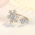 Anillo Copo de Nieve para Mujer en Plata