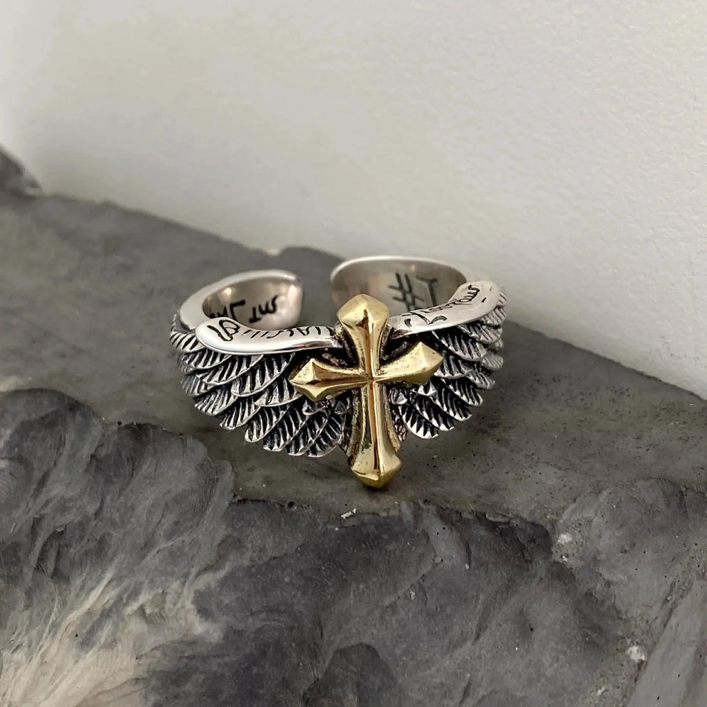 Anillo Hombre Cruz Anillo Cristiano