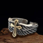 Anillo Hombre Cruz Anillo Cristiano