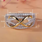 Anillo Infinito Oro y Diamante para Mujer