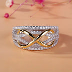 Anillo Infinito Oro y Diamante para Mujer
