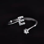 Bague initiale femme - lettre