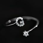 Bague initiale femme - lettre