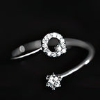 Bague initiale femme - lettre
