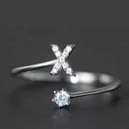 Bague initiale femme - lettre