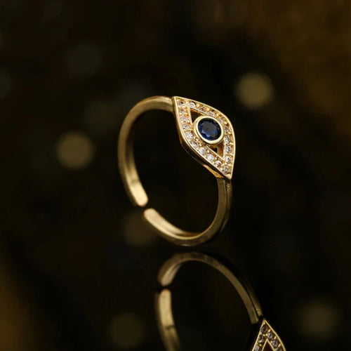 Anillo Ojo Turco Azul Maligno