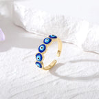 Anillo Ojo Turco Azul Malvado Azul