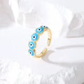 Anillo Ojo Turco Azul Malvado Turquesa