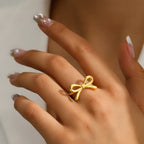 Bague noeud papillon pour femme