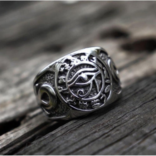 Anillo Ojo de Horus Egipcio