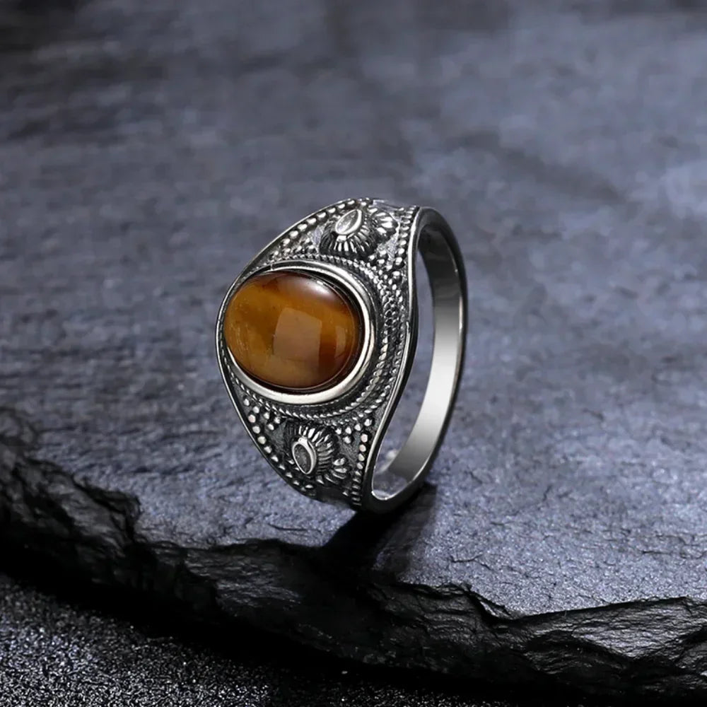 Anillo Ojo de Tigre para Mujer