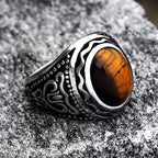 Anillo Ojo de Tigre Hombre