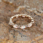 Anillo de Ópalo para Mujer blanco