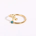 Anillo de Oro Signo del Zodiaco 12 Constelaciones capricornio