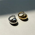 Anillo Original Anillo Gota de Agua Grande plata
