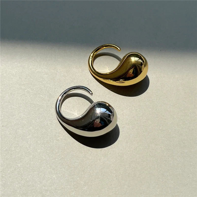 Anillo Original Anillo Gota de Agua Grande oro