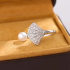 Anillo Concha de Vieira y Perla Concha
