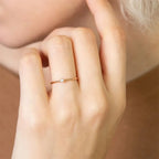 Anillo Piedra de Nacimiento Plata y Oro