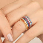 Anillo Piedra de Nacimiento Oro y Plata para Mujer