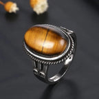 Anillo Piedra Ojo de Tigre Mujer