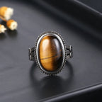 Anillo Piedra Ojo de Tigre Mujer