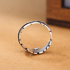 Anillo Pluma Plateado para Mujer