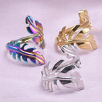 Anillo Pluma para Mujer oro rosa