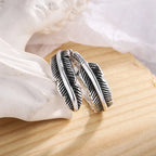 Anillo Pluma Estilo Étnico Mujer