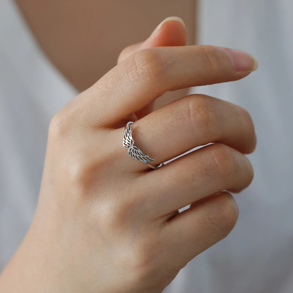 Bague pour femme ailes d'ange