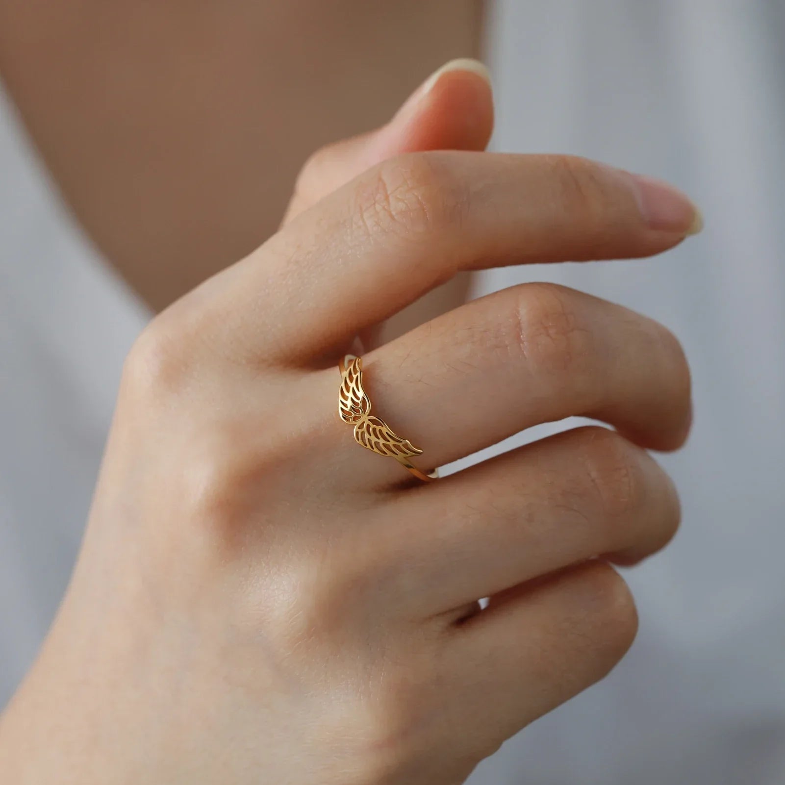 Bague pour femme ailes d'ange