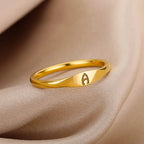 Bague pour femme initiale - lettre