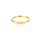 Bague pour femme initiale - lettre