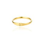 Bague pour femme initiale - lettre