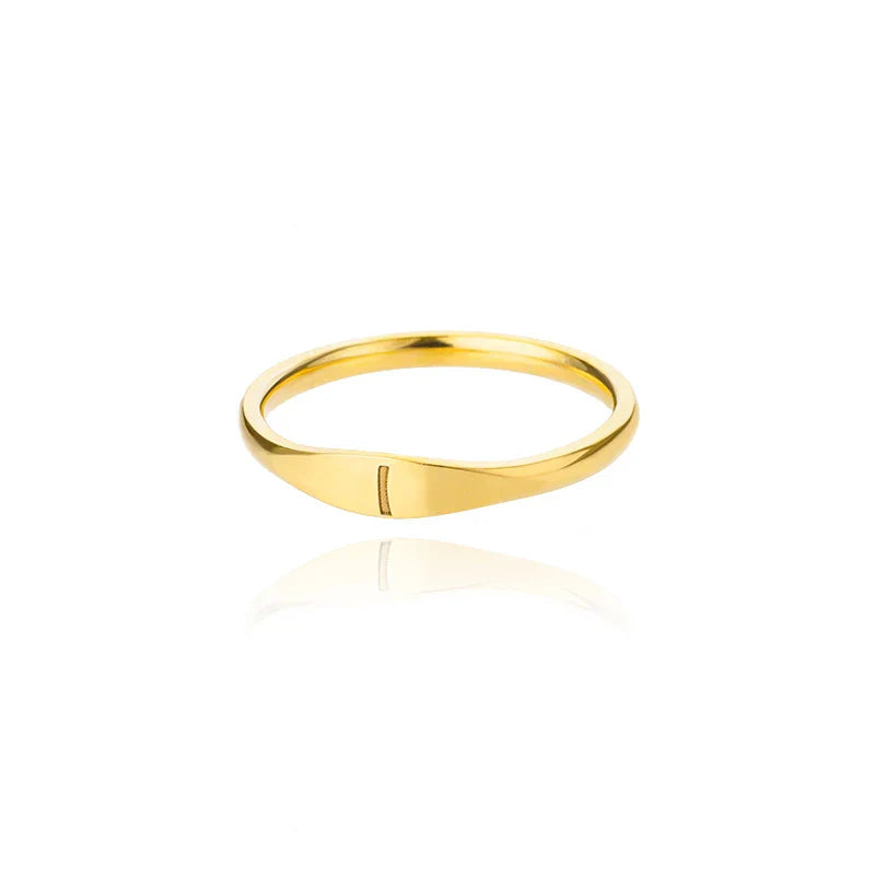 Bague pour femme initiale - lettre