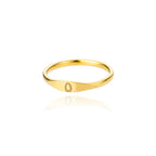 Bague pour femme initiale - lettre