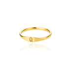Bague pour femme initiale - lettre