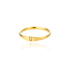 Bague pour femme initiale - lettre