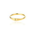 Bague pour femme initiale - lettre