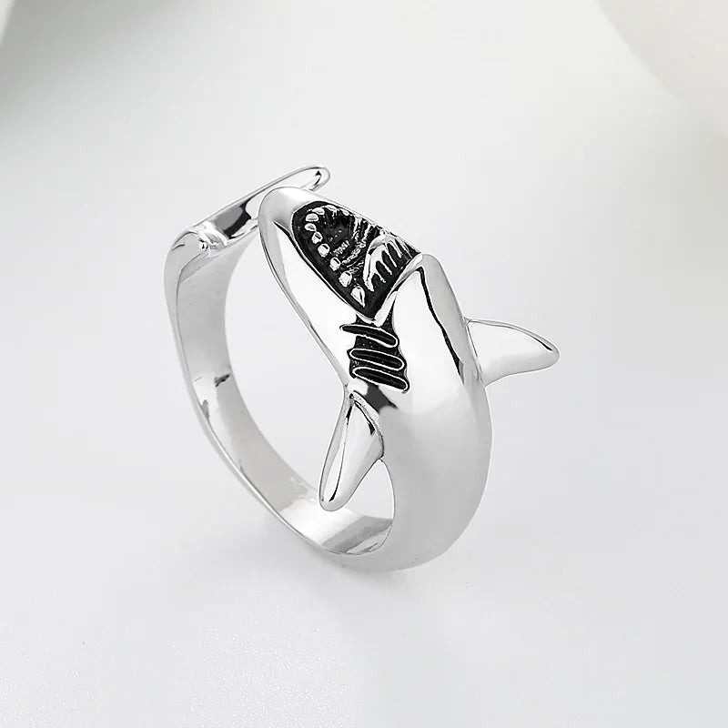 Anillo de Tiburón para Mujer plata
