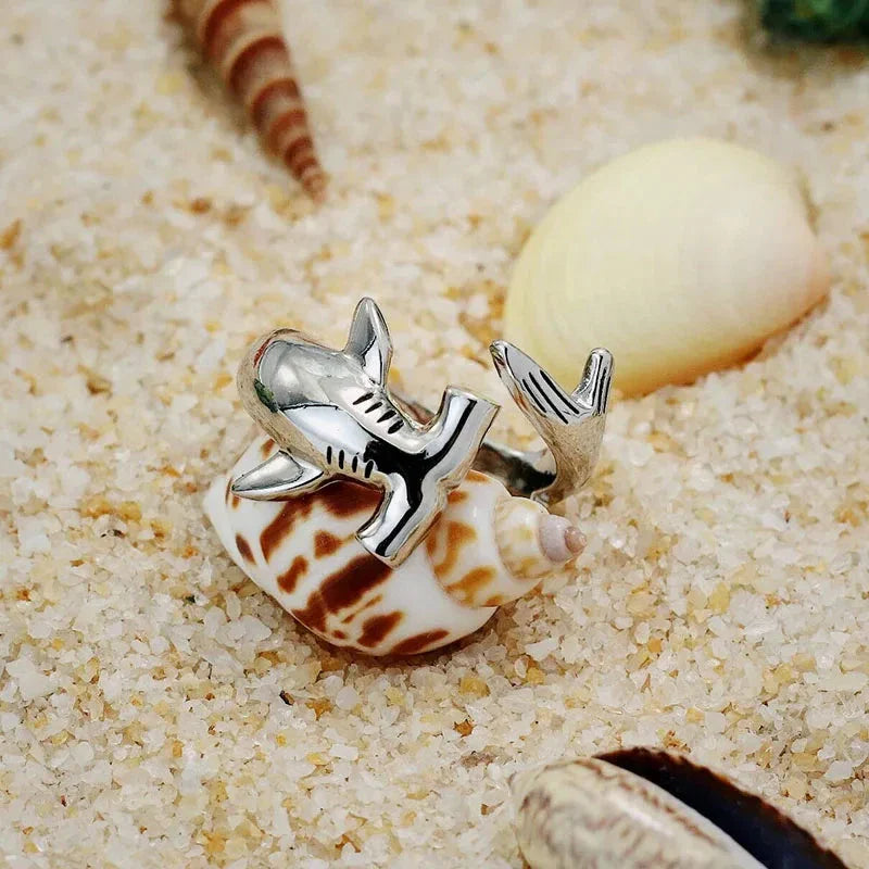 Anillo Tiburón Martillo plata
