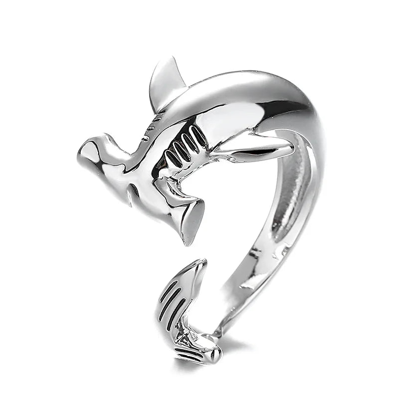 Anillo Tiburón Martillo plata