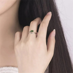 Anillo Retro con Hoja de Otoño